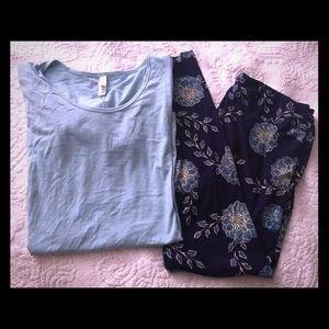 TC LulaRoe leggings and Large Perfect T